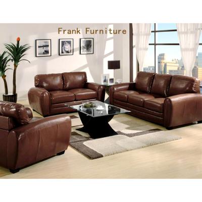 China High Quality Modular Chinese Brown Leather Sofa Bed Modern Luxury Sectional Sofa for sale