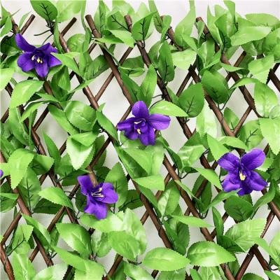 China Factory direct sales easily gathered artificial leaf hedge ivy to the balcony with 24 flowers for sale