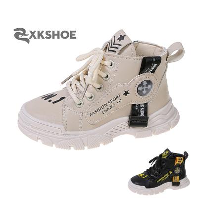 China Xinkai Advanced Customized Factory Kids Sneakers Black Shoes Boys Casual Shoes Sports for sale