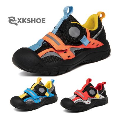 China Three Kinds Xinkai Spring Autumn New Sports Kids Tennis Boy Shoes Breathable Outsoles 2022 Girls Running Shoes Baby Functional Children for sale