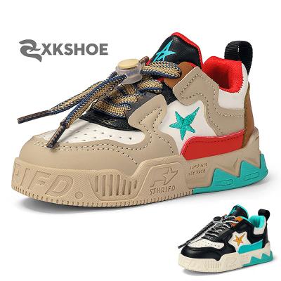 China Kids Sports Xinkai Shoes For Girls Casual Autumn New Style Ankle Low Baby Spring Buckeye Sports Waterproof Single Boys for sale