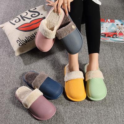 China Fashion Trend Removable and Washable Couples Slippers Warm Cotton Slippers Waterproof Cotton Slippers for sale