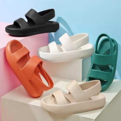 China 2021 New Arrivals Fashion Trend Woman Sandals Summer Ladies Beach Two Strap Soft Sole Sandal for sale