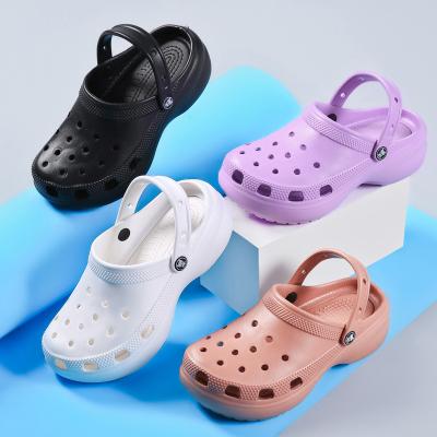 China Fashion Trend Eva Clog Shoes Women 6cm Unique Unisex Garden Clogs Shoes Sandals Slippers DIY Clogs Lady Slippers for sale