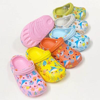 China CUSHIONING New High Quality Fashion Eva Garden Clogs Slipper Baby Cartoon Slippers For Kids for sale