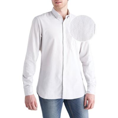 China Hot Sales Casual Mens White Shirts Long Sleeve Soft Fabric Formal Dress Shirts for sale