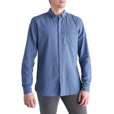 China New Casual Classic Denim Blue Outdoor Casual Men Long Sleeve Shirts for sale