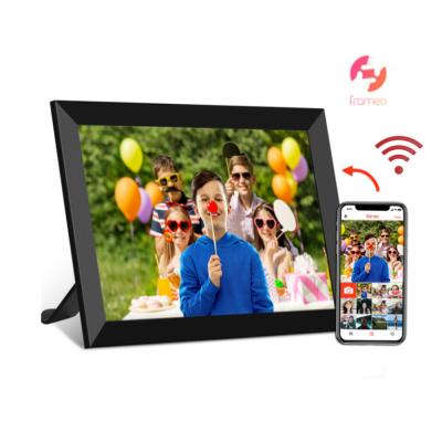 China Picture and Video Sharing Frameo APP 10.1 Inch View with Touch Screen Share Photos Videos OEM Factory Wifi Digital Photo Picture Frames for sale