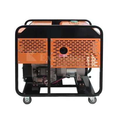 China cheap price air cooled two cylinder small portable open frame diesel generator S10000DE for sale