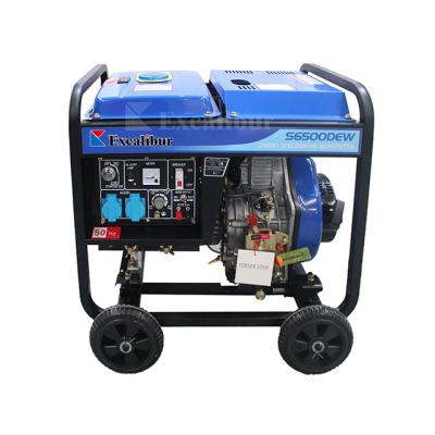 China Welding Function Excalibur 8500DEW Weld Generating Machine Diesel Engine 192FE Head Start for sale