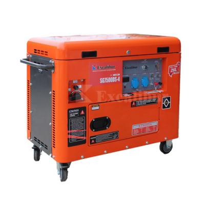 China EXCALIBUR 6.5KW Silent Generator with OHV Type S5000CXS-4/S6500CXS-4/S7500CXS-4 Gasoline Engine for sale