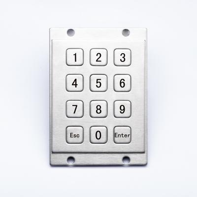 China Numeric keypad IP65 waterproof 3*4 stainless steel ATM vending machine metal terminal industrial keypad numeric keypad access control for sale