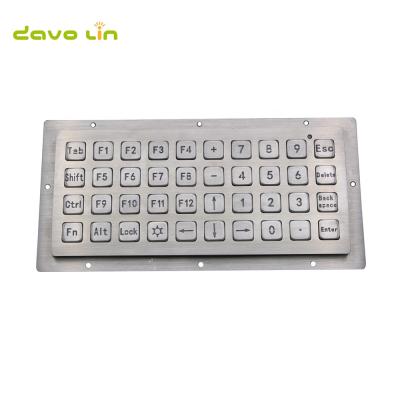 China Vandal Proof 40 Keys Customized Rugged Waterproof Industrial Keypad Stainless Steel Metal Backlight Industrial Keypad for sale