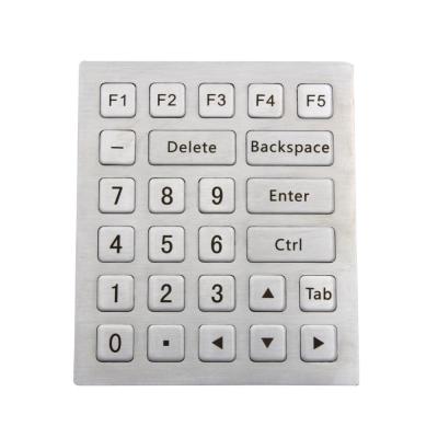 China Flat Custom Service Terminal Stainless Steel Metal Kiosk Industrial USB Self Service Numeric Keypad 26 Keys Keypad for sale