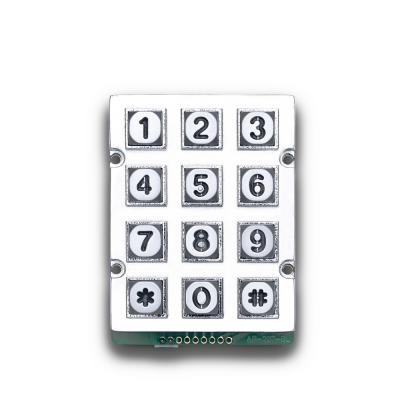 China Numeric Keypad Mini Telephone Keypad With 12 Keys for sale