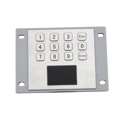 China Pointing Device 12 Buttons Industrial Rugged Metal Touchpad Numeric Keypad Vandal Proof Stainless Steel Waterproof for sale