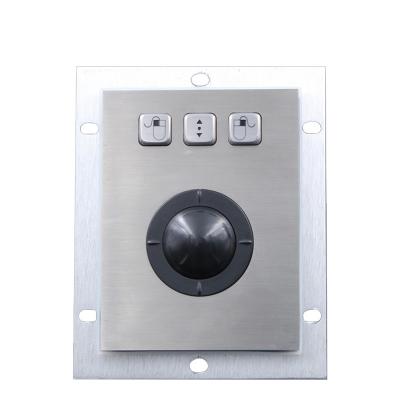 China Mini Compact Industrial 36mm Vandal Proof Trackball with 2 Rugged Mouse Buttons for Self Service Terminals for sale