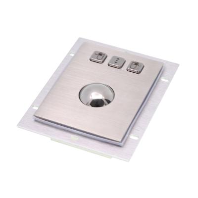 China DAVO LIN Latest Tech Vandal Proof Metal Industrial Trackball Keyboard for sale