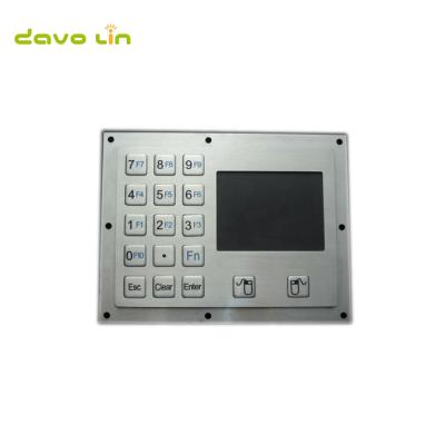 China Standard Metal Numeric Touchpad With 15 Keys Stainless Steel Keypads for sale