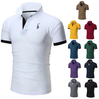 China Anti-Wrinkle 2022 Custom Design Plain Polo Shirt Short Sleeve Men' S 100% Organic Cotton Man Golf Polo T-shirt Quick Dry Shirts for sale