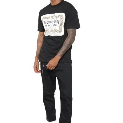 China 2022 Anti-wrinkle Custom High Quality Cotton Loose Logo Men's Clothing Printed T-shirt Printed T-shirt For Men for sale