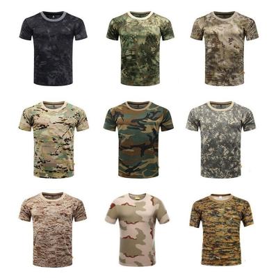 China New QUICK DRY Outdoor Shirts Printed Lightweight Consul Military Tactical Quick-Drying Camouflage Short Sleeve T-Shirt for sale