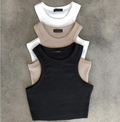 China 2022 Insti Breathable Trend Vest Runner European and American Newcomer Short Style Sleeveless Women Crop Tank Top for sale