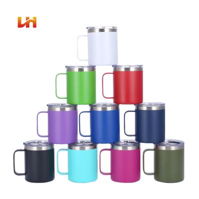 China Sustainable Vacuum Custom Couple Insulated High Quality Stainless Steel Coffee Travel Mugs 12oz Coffee Mugs for sale