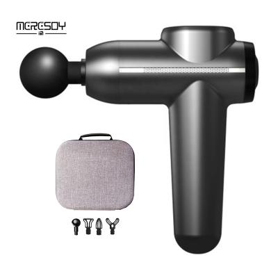 China Portable 5 Speed ​​Meresoy Cloth Fascia Sports Percussion Massager Handheld Massager Neck Machine Gun Hand Body Quiet Muscle Knee for sale