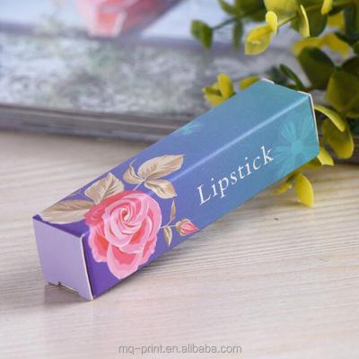 China Free Sample Customized Logo Ribbon Glitter Paper Lipstick Box Luxury Stamping Packaging Recyclable for sale