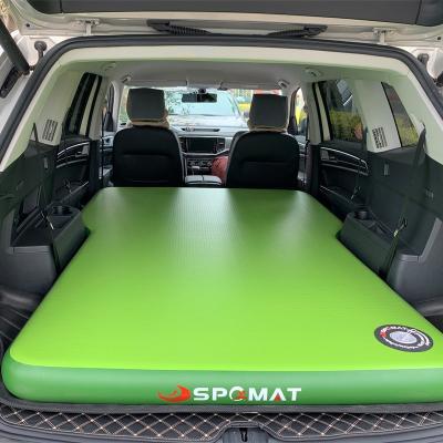 China Car Travel Bed Mat Drop Dot Fabric Korean Technology Inflatable Air Car Mat for sale