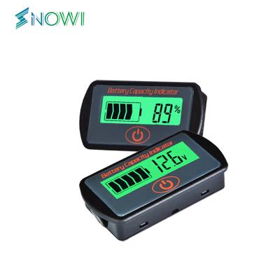 China Lead-acid Battery Test LY7S Battery Monitor Lead Acid Battery Capacity Tester 12V 24V LCD Digital Auto Voltage Electric Quantity Meter voltmeter for sale