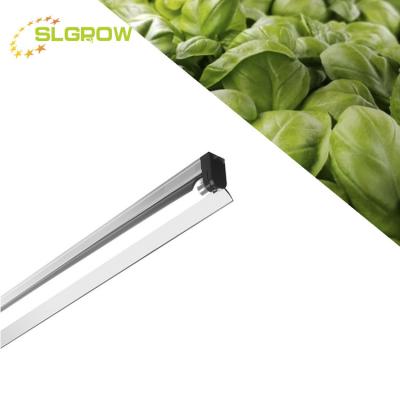 China Canada 4ft ho hydroponics full spectrum reflector linkable fluorescent grow lights t5 straight for sale