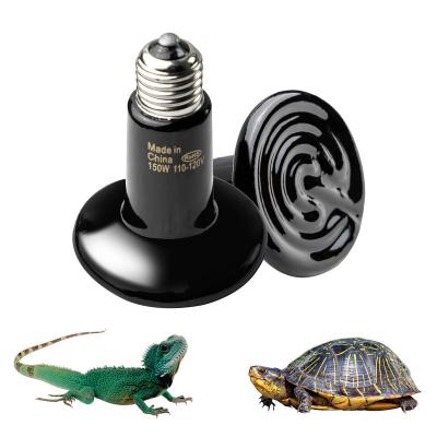 China EDKFARM 150W Black Ceramic Heat Emitter, Reptile Heat Bulbs, Ceramic Heat Lamp For Reptiles, Amphibian for sale