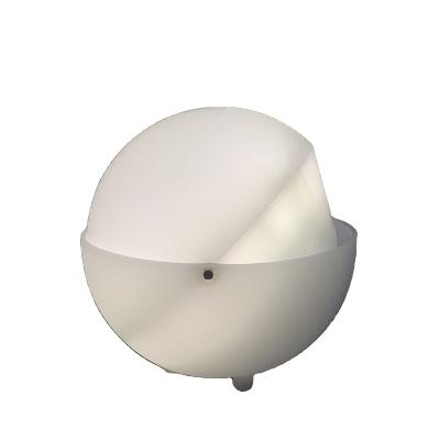 China Festive Atmosphere Simple Design Modern Round Shape Type-C Charging 3D Rotatable And White Night RGBW Light Table Lamp for sale