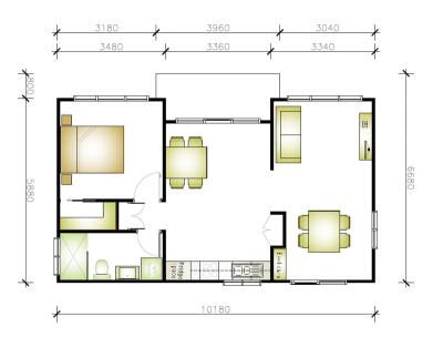 China Granny House Kit Flat Good Insulation Performance Soundproof Light Steel Structure House Villa Custom Solid Quality Housing Sales for sale