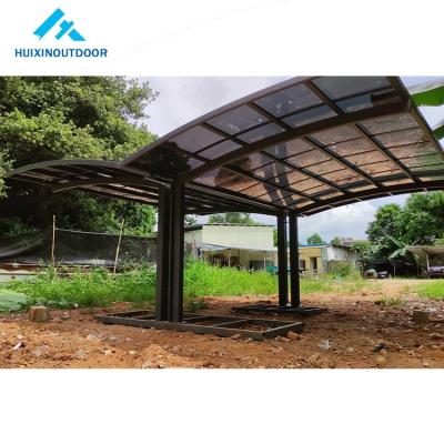 China High Quality Aluminum Metal Carport Garden Port And Shelter Shelter Cantilever Polycarbonate Single Easy Use Outdoor Car Garage for sale