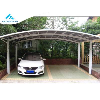 China Metal Morden Style 4 Car Garage Awning Cover Left Hand Waterproof RV Wholesale Laid Aluminum 2 Prefab Metal Parking Parking Lot for sale