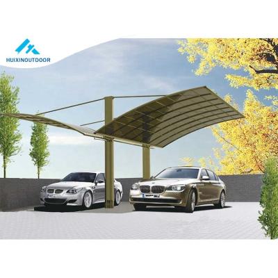 China Metal Top Fashion Metal Cantilever Garage RV Cover Cast Car Port and Shelter Driveway Door Canopy Aluminum Prefab Parking Lot for sale