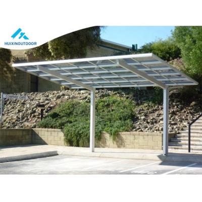 China Metal Frame Aluminum Cantilever Waterproof Shade Net Motorized Carport Roofing Equipment for sale