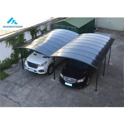 China Metal RV roof 2 car parking aluminum mobile prefab metal container garage for cheap car parking shed for sale