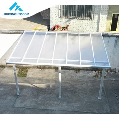 China Original Aluminum Profile Polycarbonate Metal Balcony Patio Cover Waterproof Anti-UV Transparent Tent Outdoor Transparent Rain Cover for sale