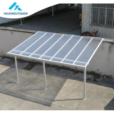 China Hot Selling Anti-UV Aluminum Poly Door Balcony UV Blocking Outdoor Canopy For Shade Patio Cover Roof Pergola Patio Cover for sale