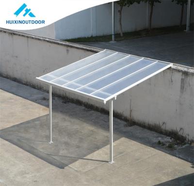 China Polycarbonate Anti-UV Waterproof Outdoor Roof Rain Tent Balcony Window Promotion Door Shed Aluminum Patio Cover for sale