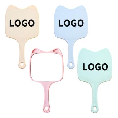 China Personalized Animal Shape Makeup Cosmetic Wholesale Bulk Hand Held Mirror Customized Logo for sale