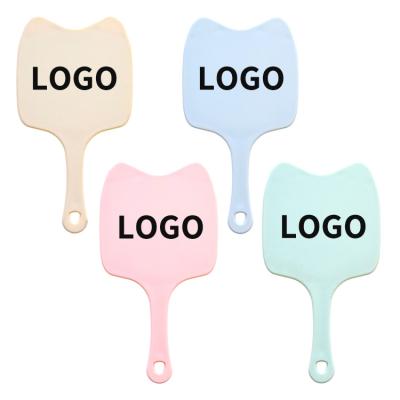 China Animal Shape Cosmetic Hand Logo Customized Customized Mirror Hand Held Makeup Mirror Wholesale for sale