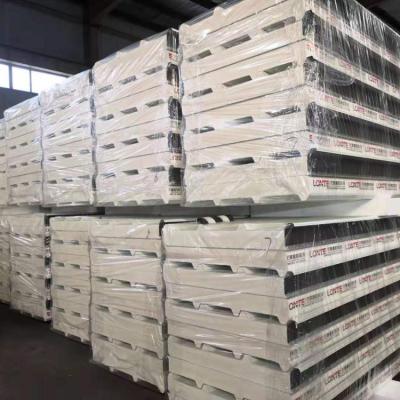 China Metal Color Steel Board Washer Slate Wool Sandwich Board For Cold Storage Insulated PU Sandwich Panel For Cold Room for sale