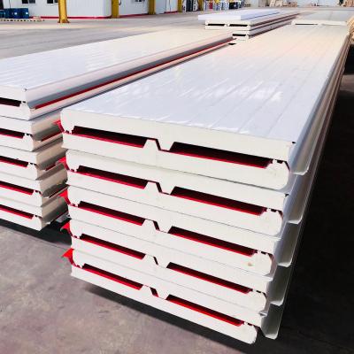 China Metal Thickness 100mm PU Sandwich Panels Insulation EPS Panel Glass Wool Roofing for sale