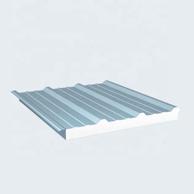 China Corrugated Industrial Metal Sandwich Panels EPS Foam Insulated Sandwich Panels for sale