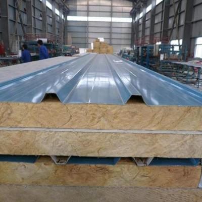 China Cheapest Composite Metal Cleanroom rock wool/pu/eps sandwich panel for sale